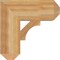 Ekena Millwork Westlake Craftsman Rough Sawn Bracket, Western Red Cedar, 6"W x 18"D x 18"H BKT06X18X18WTL04RWR - alternate 4